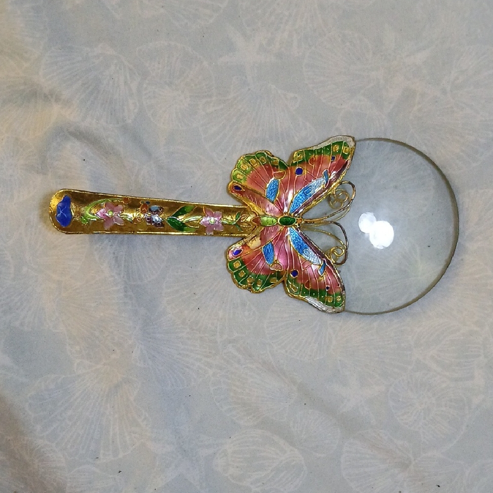 Colorful Butterfly Magnifying Glass